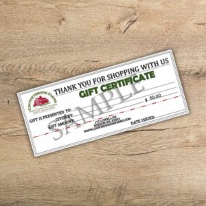 gift certificate